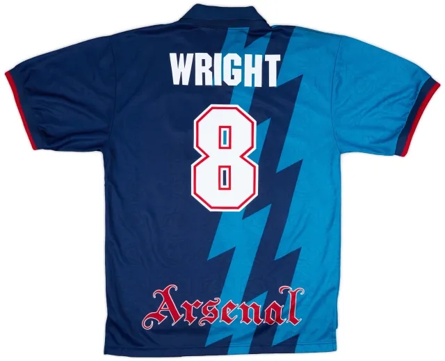 1995-96 Arsenal Away Shirt Wright #8 - 8/10 - (L)