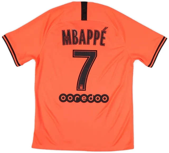 2019-20 Paris Saint-Germain Away Shirt Mbappe #7 - 8/10 - (M)