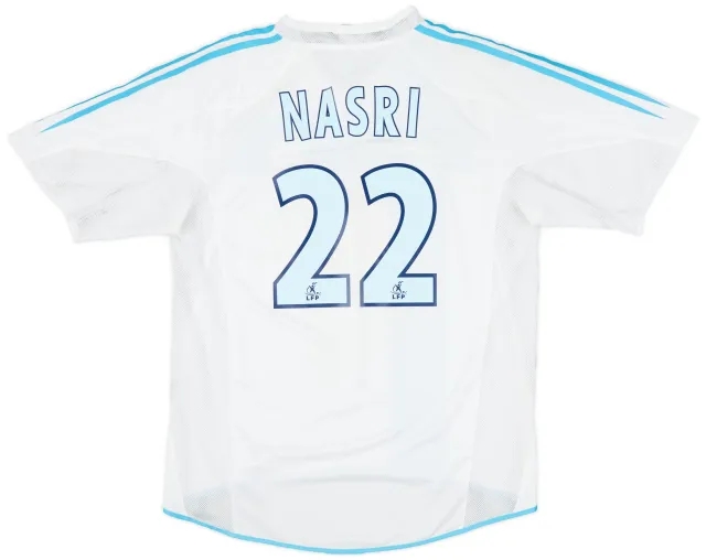 2004-05 Olympique Marseille Home Shirt Nasri #22 - 6/10 - (M)
