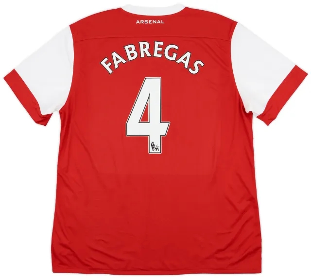 2010-11 Arsenal Home Shirt Fabregas #4 - 6/10 - (XL)