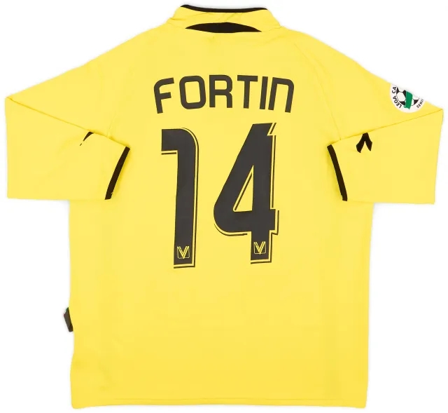 2008-09 Vicenza Match Issue GK Shirt Fortin #14