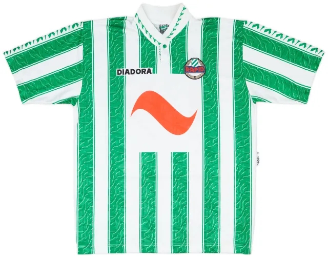 1996-98 Rapid Vienna Match Issue Home Shirt #12