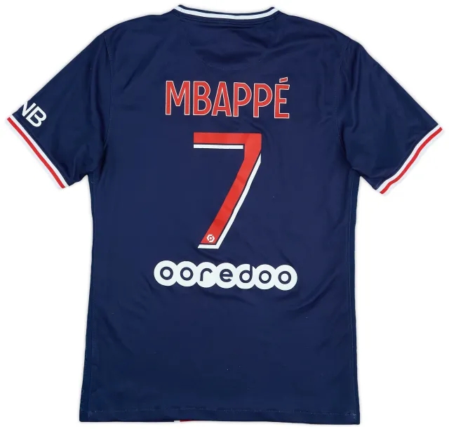 2020-21 Paris Saint-Germain Home Shirt Mbappe #7 - 7/10 - (S)