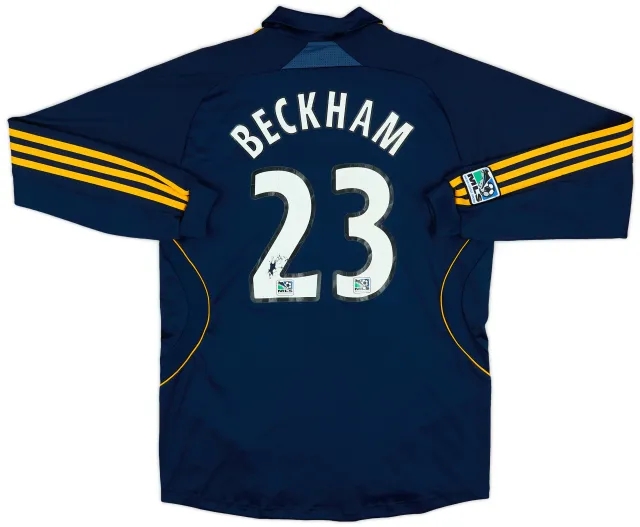 2007-08 LA Galaxy Away L/S Shirt Beckham #23 - 5/10 - (XL.Boys)