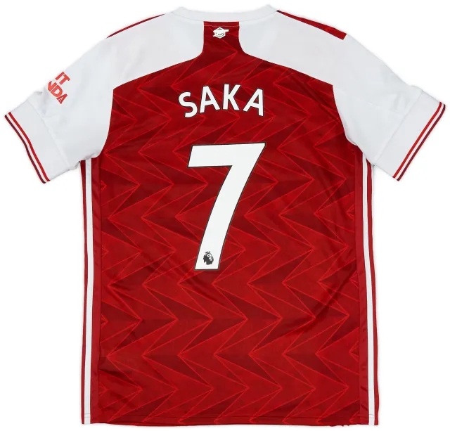 2020-21 Arsenal Home Shirt Saka #7 - 6/10 - (L)