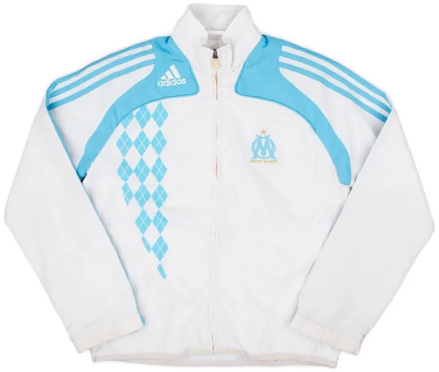 2008-09 Olympique Marseille adidas Track Jacket - 5/10 - (M.Boys)