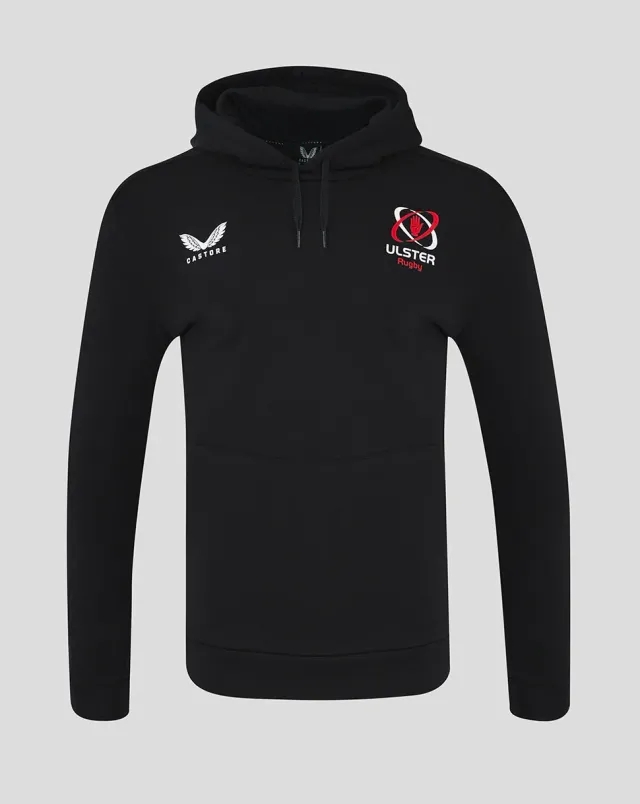 Castore Ulster Mens 24/25 Cotton Rich Brushed Back Hoody - Caviar