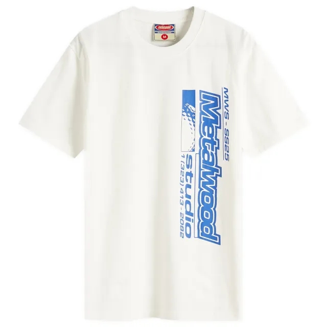 Metalwood Studio Men's La Brea Shop T-Shirt White