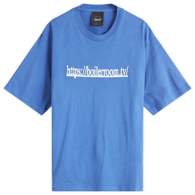 Boiler Room Men's TV Logo T-Shirt Blue