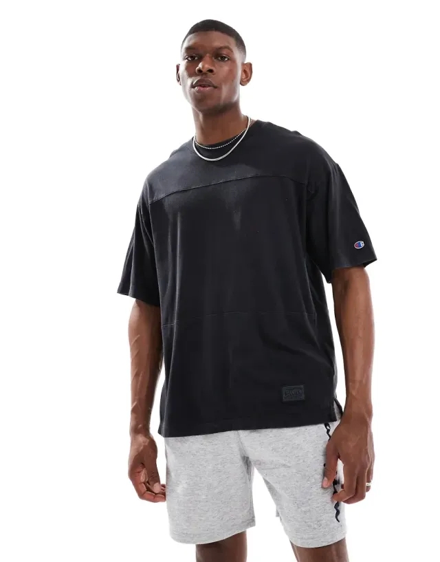 Champion Time Capsule Short Sleeve Tee In Black