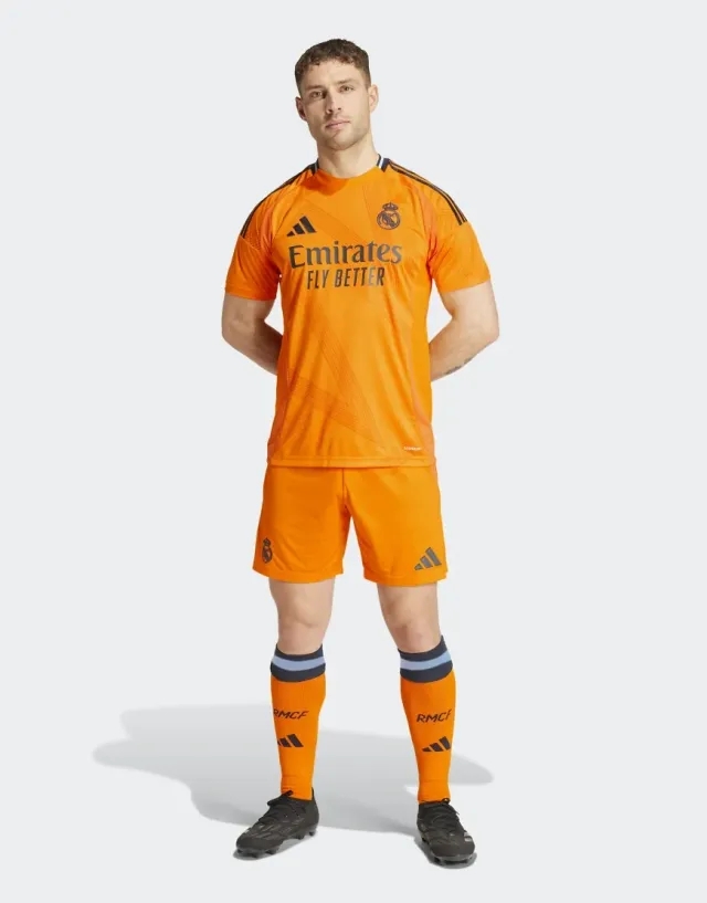 Adidas Performance Real Madrid 24/25 Away Shorts In Crew Orange