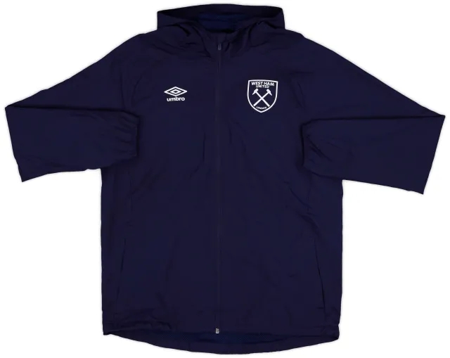 2017-18 West Ham Umbro Hooded Track Jacket - 8/10 - (L)
