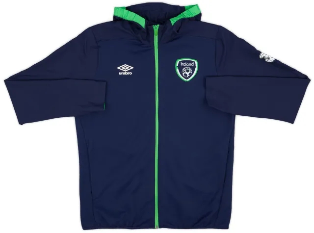 2016-17 Ireland Umbro Hooded Track Jacket - 9/10 - (L)