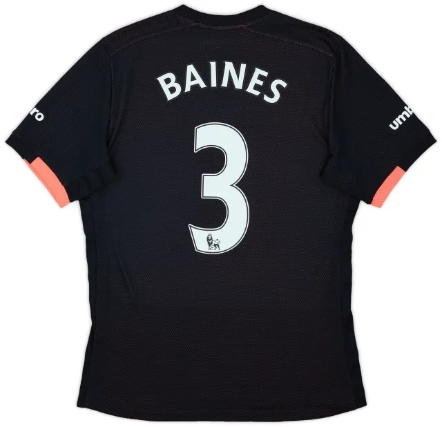 2016-17 Everton Away Shirt Baines #3 - 10/10 - (S)