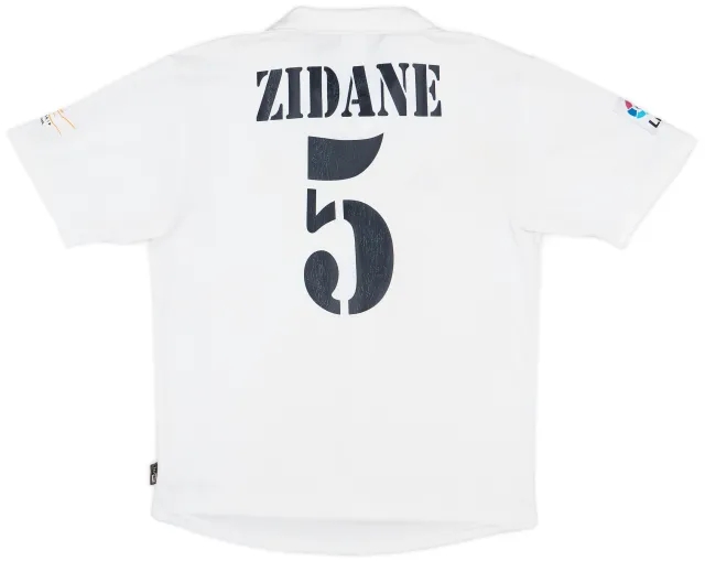 2001 Real Madrid Home Shirt Zidane #5 - 6/10 - (M)