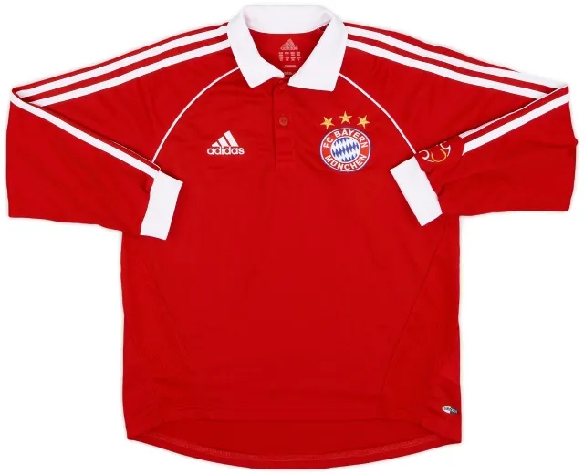 2006-07 Bayern Munich Home L/S Shirt - 8/10 - (L.Boys)