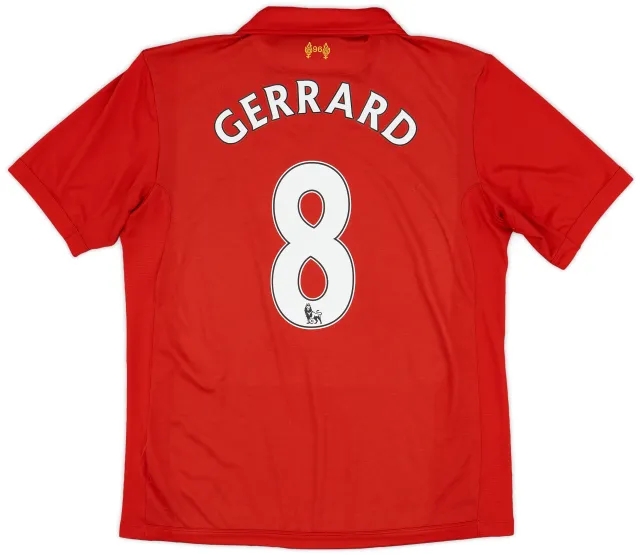 2012-13 Liverpool Home Shirt Gerrard #8 - 5/10 - (L)