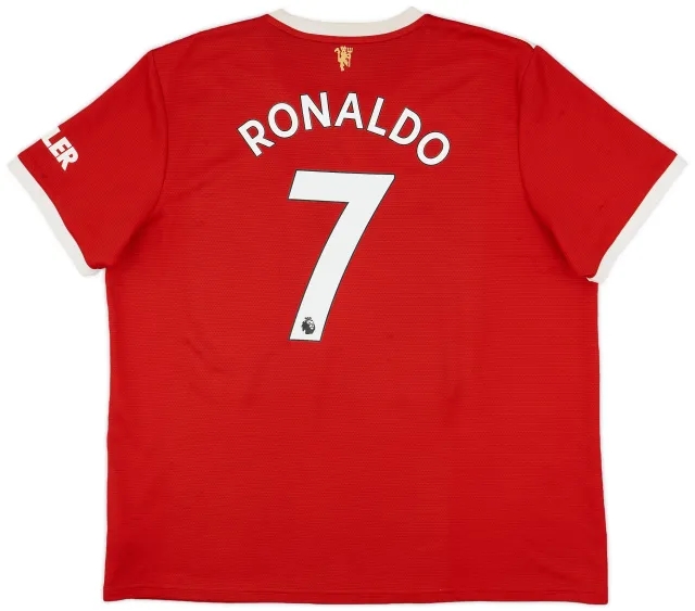 2021-22 Manchester United Home Shirt Ronaldo #7 - 6/10 - (XXL)