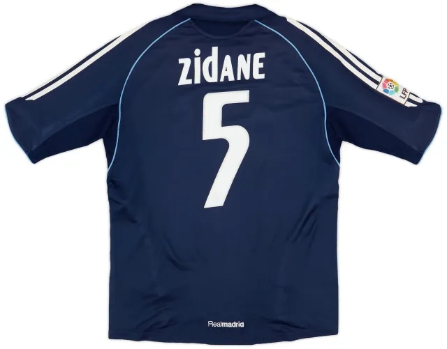 2005-06 Real Madrid Away Shirt Zidane #5 - 8/10 - (S)