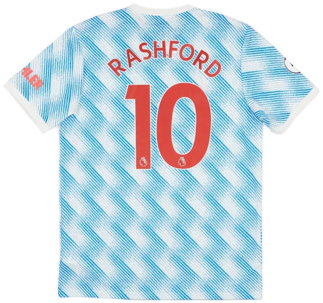 2021-22 Manchester United Away Shirt Rashford #10 - 9/10 - (L)