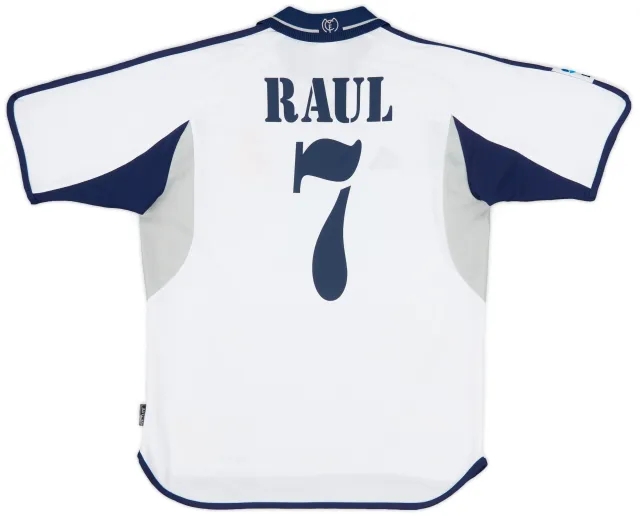 2000-01 Real Madrid Home Shirt Raul #7 - 8/10 - (M)