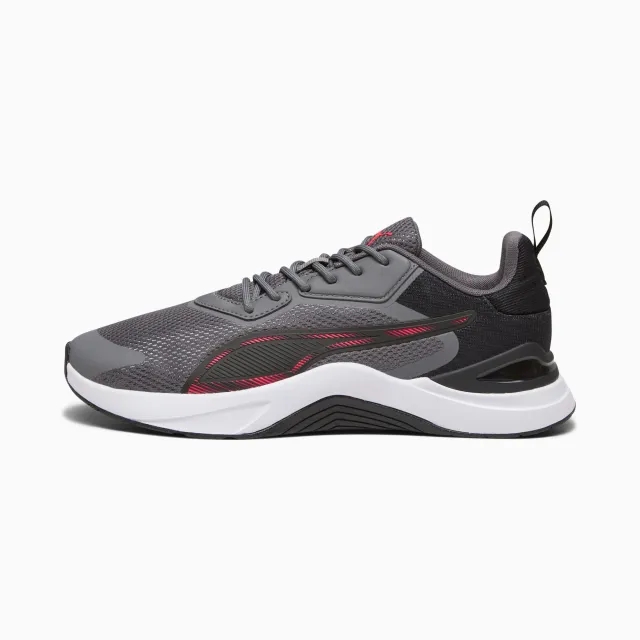 PUMA Infusion Training Shoes, Cool Dark Grey/Black/Fire Orchid, size 10