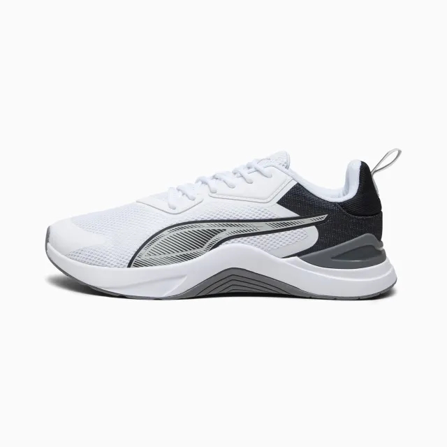 PUMA Infusion Training Shoes, White/Black/Cool Dark Grey, size 10