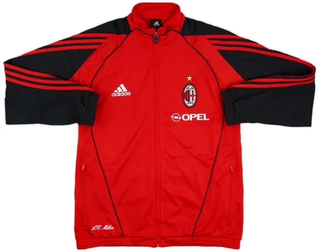 2005-06 AC Milan adidas Track Jacket - 8/10 - (XL.Boys)