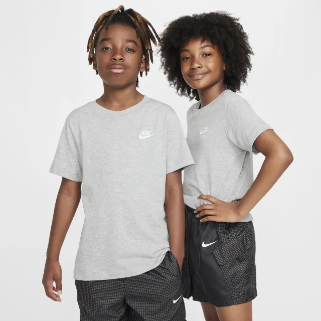 Nike Sportswear Older Kids' T-Shirt - Grey - Cotton