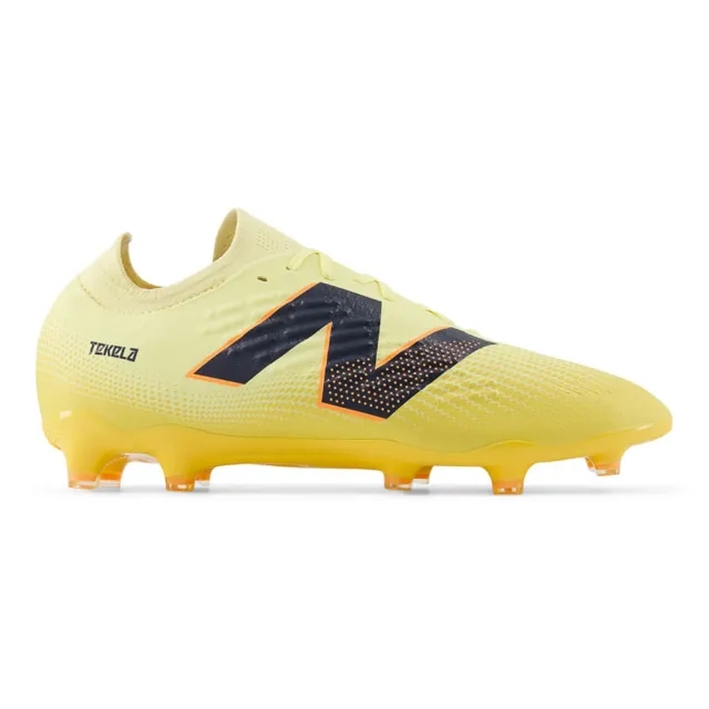New Balance Unisex TEKELA MAGIA LOW LACED FG V4+ in Beige/Orange/Blue Synthetic