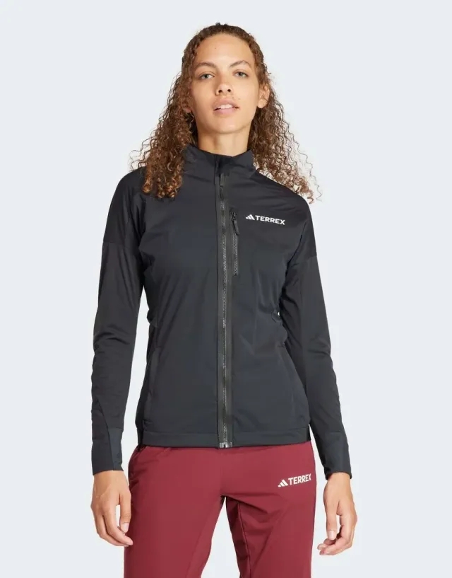 Adidas Terrex Xperior Cross Country Ski Soft Shell Jacket In Black
