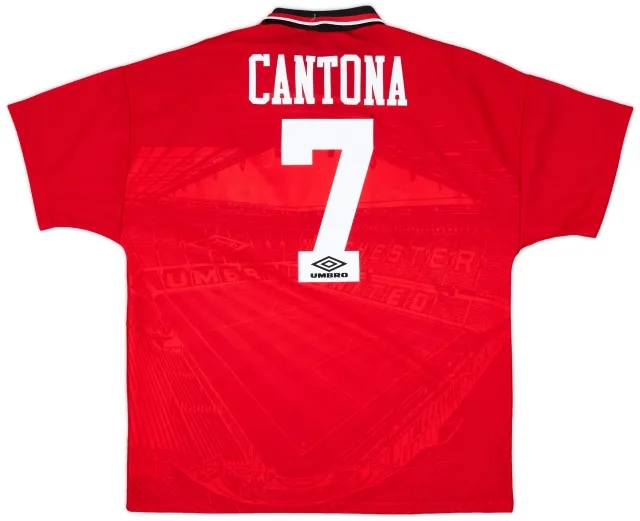 1994-96 Manchester United Home Shirt Cantona #7 - 10/10 - (L)