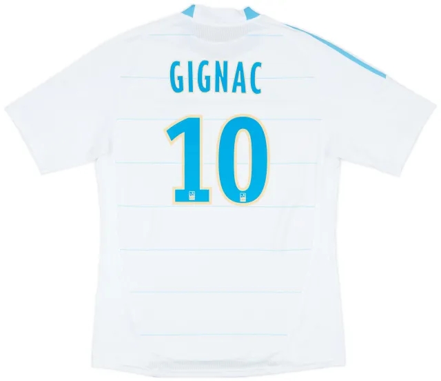 2010-11 Olympique Marseille Home Shirt Gignac #10 - 8/10 - (L)