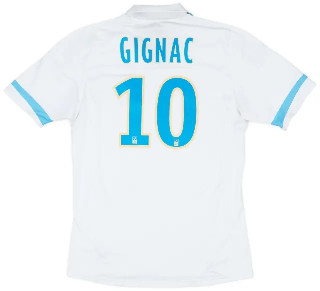 2011-12 Olympique Marseille Home Shirt Gignac #10 - 7/10 - (M)