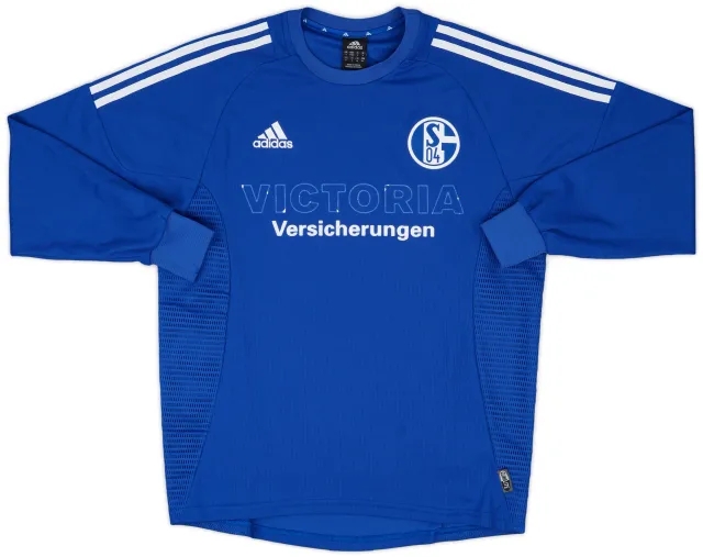 2002-04 Schalke Home L/S Shirt - 4/10 - (S)
