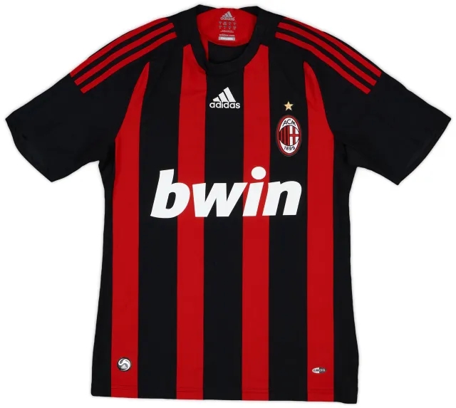 2008-09 AC Milan Home Shirt #8 - 6/10 - (S)