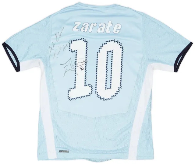 2008-09 Lazio Player Issue Home Shirt Zarate #10 - 7/10 - (M)