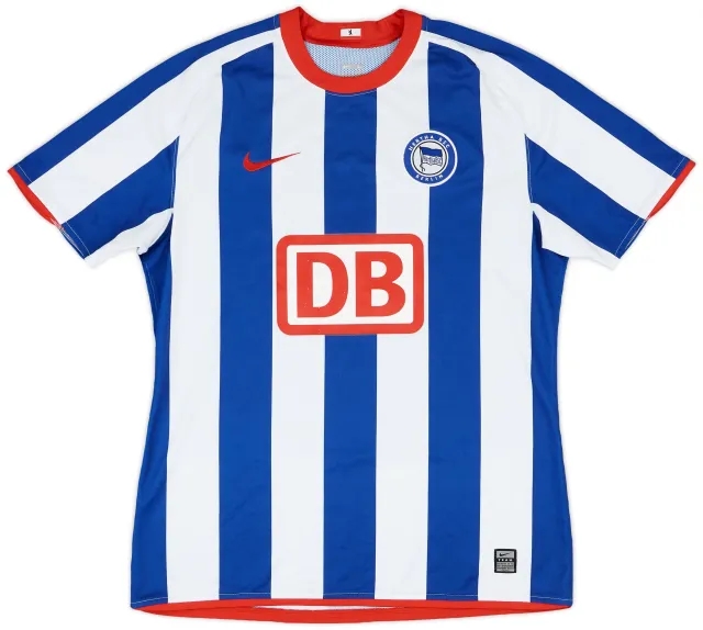 2008-09 Hertha Berlin Match Issue Home Shirt #19