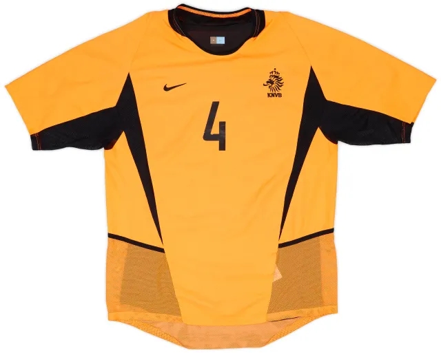 2002-04 Netherlands Match Issue Home Shirt #4
