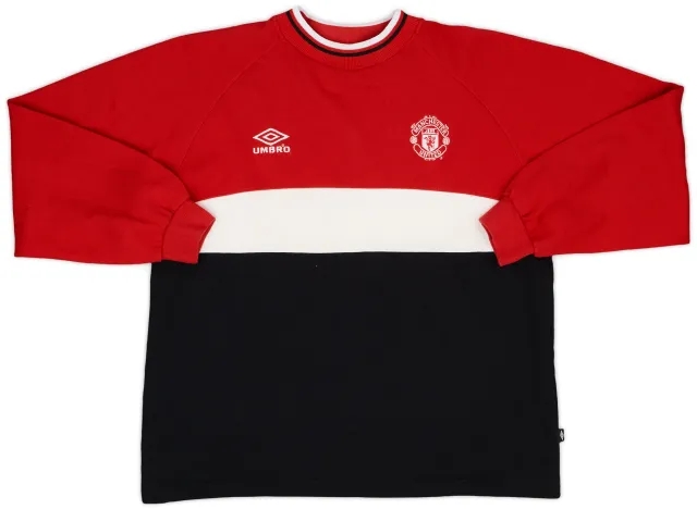 1999-00 Manchester United Umbro Sweat Top - 8/10 - (S)