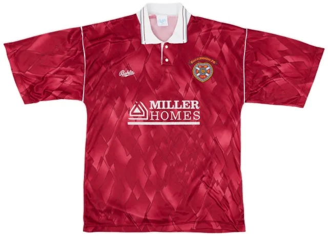 1990-91 Hearts Home Shirt - 8/10 - (M)