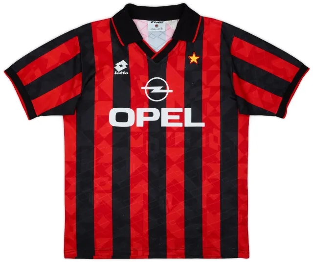 1994-95 AC Milan Home Shirt - 8/10 - (L)