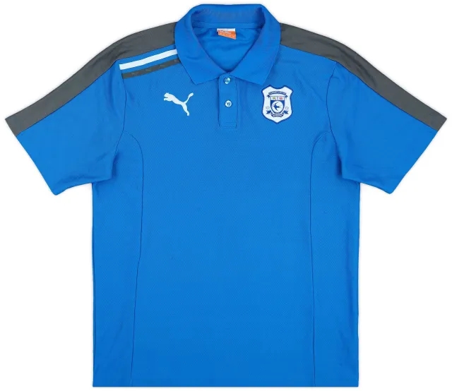 2011-12 Cardiff Puma Polo Shirt - 8/10 - (M)