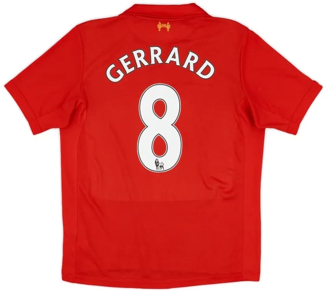 2012-13 Liverpool Home Shirt Gerrard #8 - 6/10 - (M)