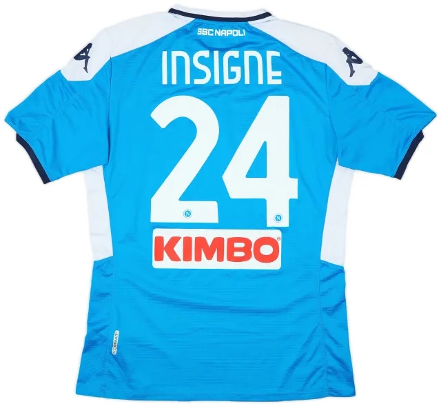 2019-20 Napoli Home Shirt Insigne #24 - 7/10 - (XXL)