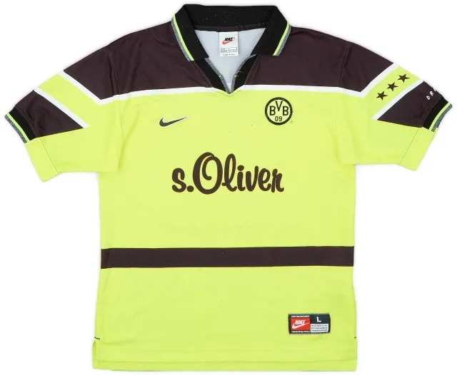 1997-98 Borussia Dortmund Home Shirt - 6/10 - (L.Boys)