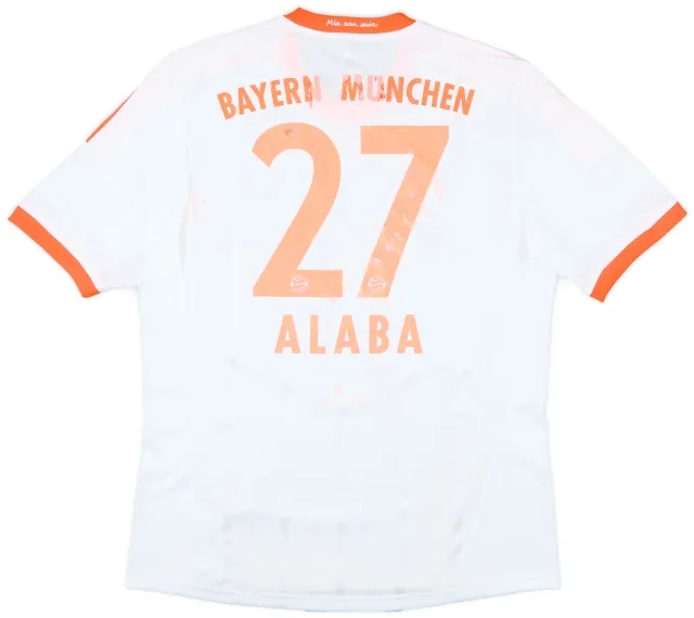 2012-13 Bayern Munich Away Shirt Alaba #27 - 4/10 - (L)