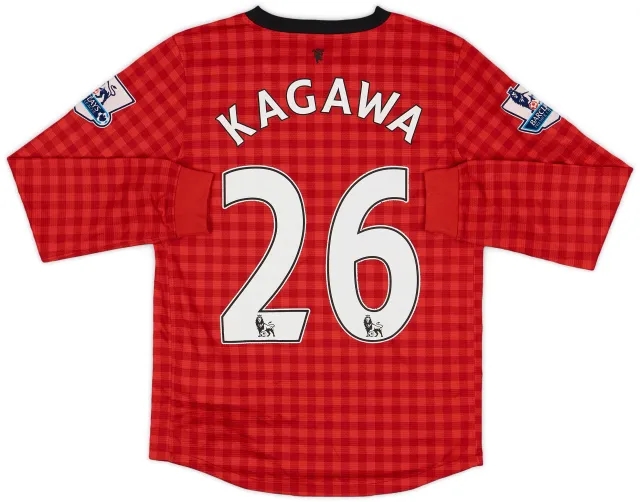 2012-13 Manchester United Home L/S Shirt Kagawa #26 - 7/10 - (M.Boys)