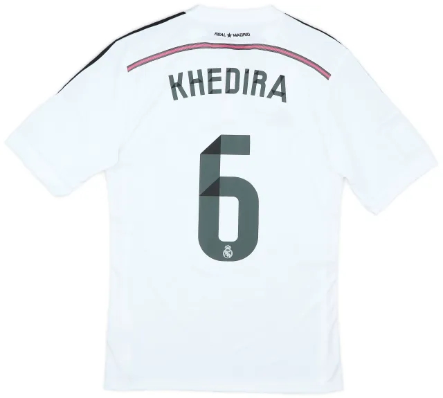 2014-15 Real Madrid Signed Home Shirt Khedira #6 - 9/10 - (M)