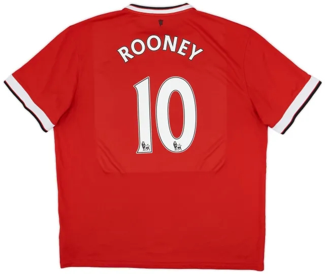 2014-15 Manchester United Home Shirt Rooney #10 - 6/10 - (XXL)